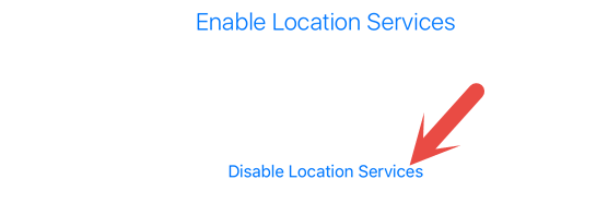 Enable or Disable Location Services