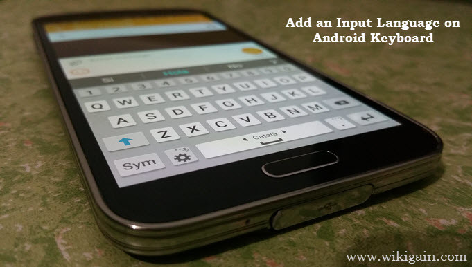 Add an Input Language on Android Keyboard