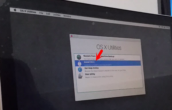 Choose Install OS X
