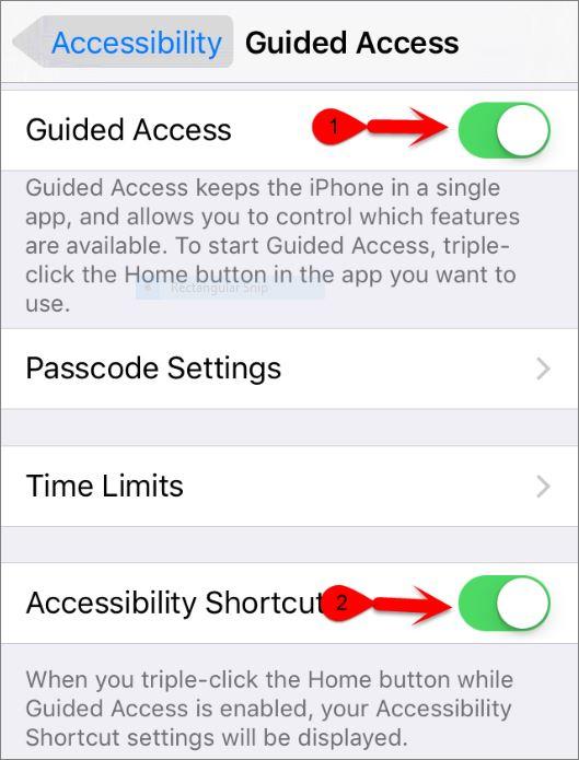 Setup and use Guided Access on iOS Devices