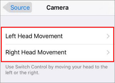 Head Movement to control ios devices