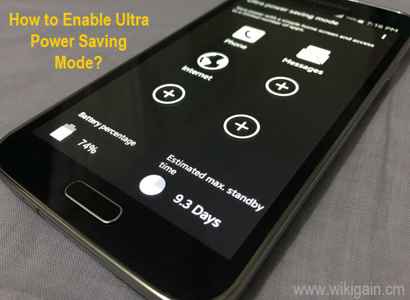 How to Enable Ultra Power Saving Mode