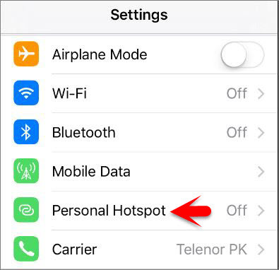How to Enable & use Personal Hotspot on iOS Devices?