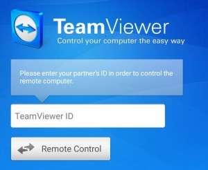 insert ID of your computer's TeamViewer