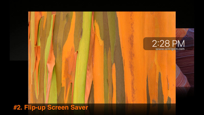 Flip-up Screen Saver