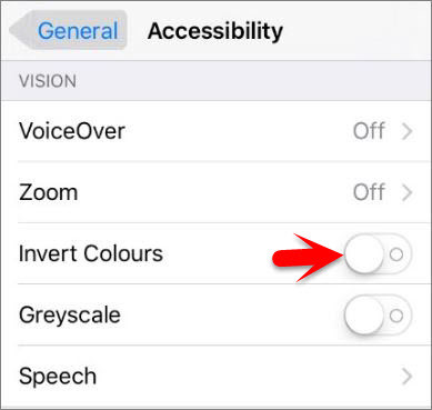 How to Invert iOS Devices Screen Colors.
