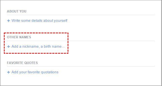 how to add your married name on facebook