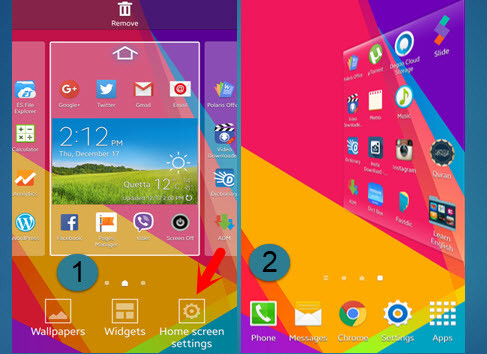 Galaxy S5 Home Screen 3D Effect