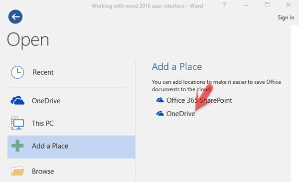 Add File to OneDrive