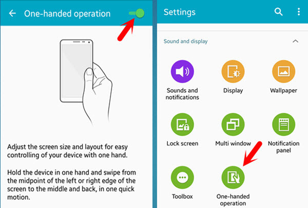 Enable One-handed Operation