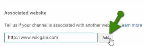 Associate YouTube Account with Website