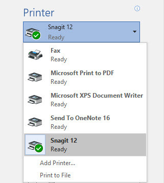 How to Print Document in Word 2016  - 22