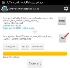 Play the MP3 Song