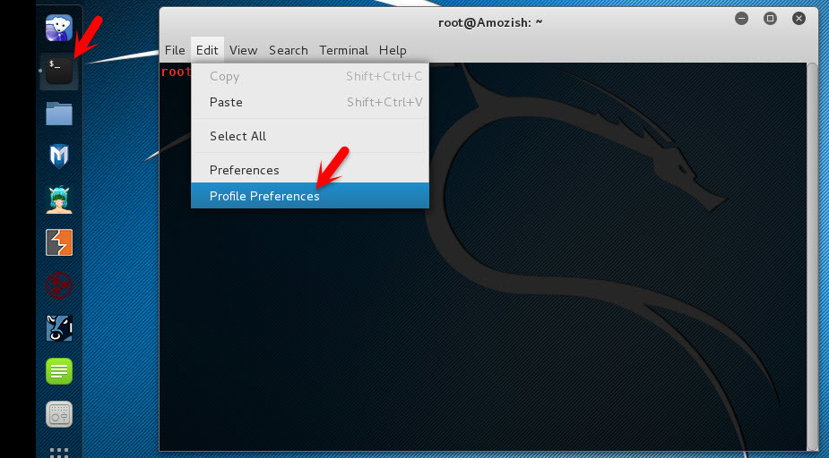 Change Kali Linux Terminal Background