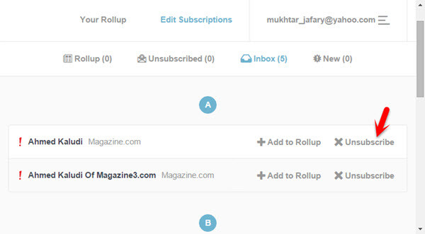 Unsubscribe Emails