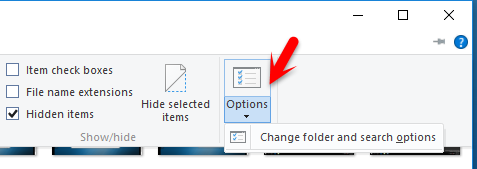 Windows 10 Folder Options