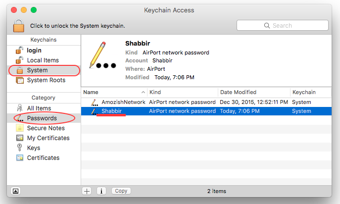 KeyChain Access