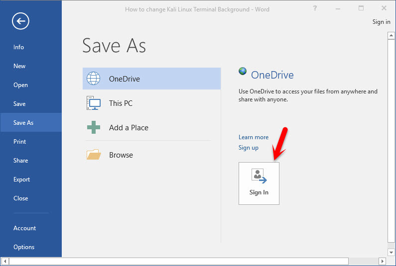 OneDrive Live Storage