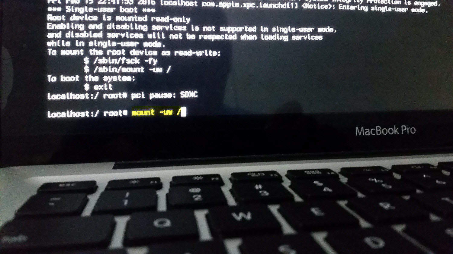 reset mac os password