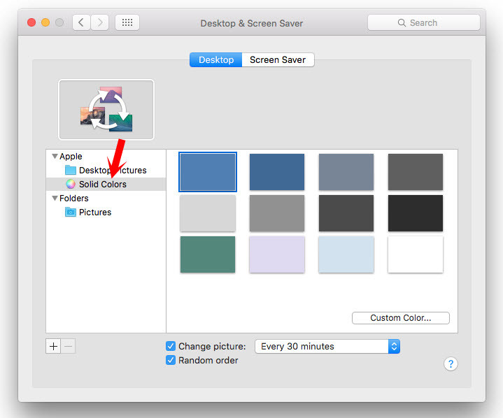 Choose Solid Color