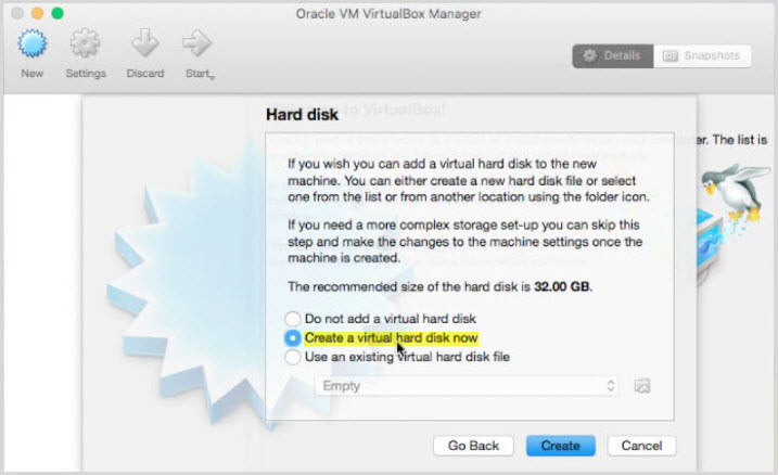 Create a Virtual Hard Disk