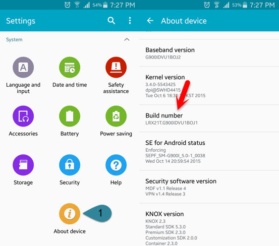 Enable Developer Option on Android Devices