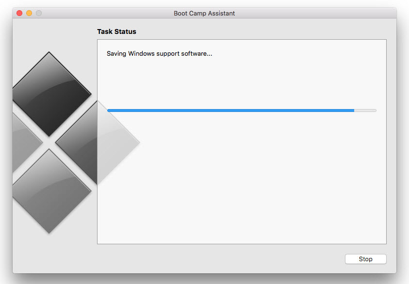 Downloading Boot Camp Assistant