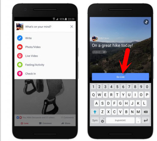 Go Live on Facebook