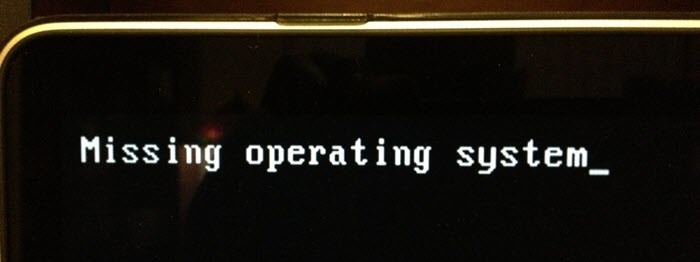 Solve Missing Operating System
