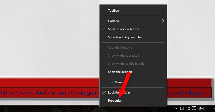 Windows 10 Taskbar