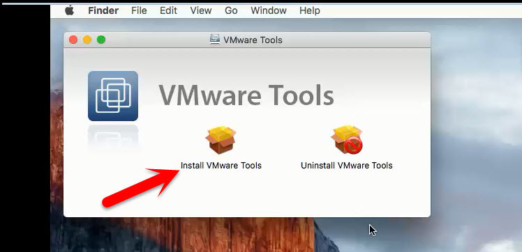How to install VMware Tools on Mac OS X EL Capitan on VMware