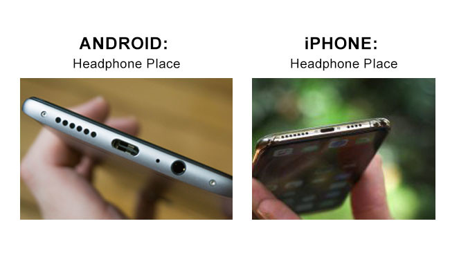 Andorid And Iphone Headphone Place