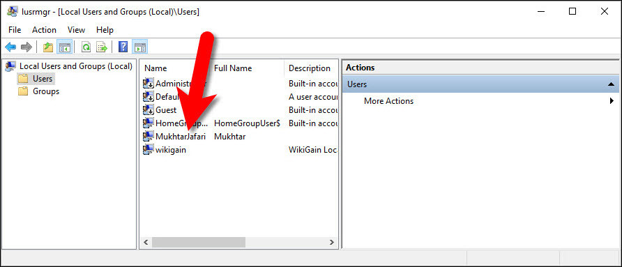 Change User Name With Local Users Groups