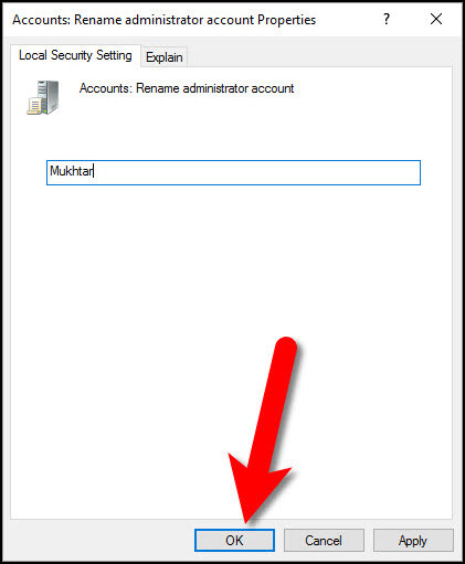 Rename Account Name With Gp