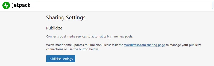 10 Publicize Settings