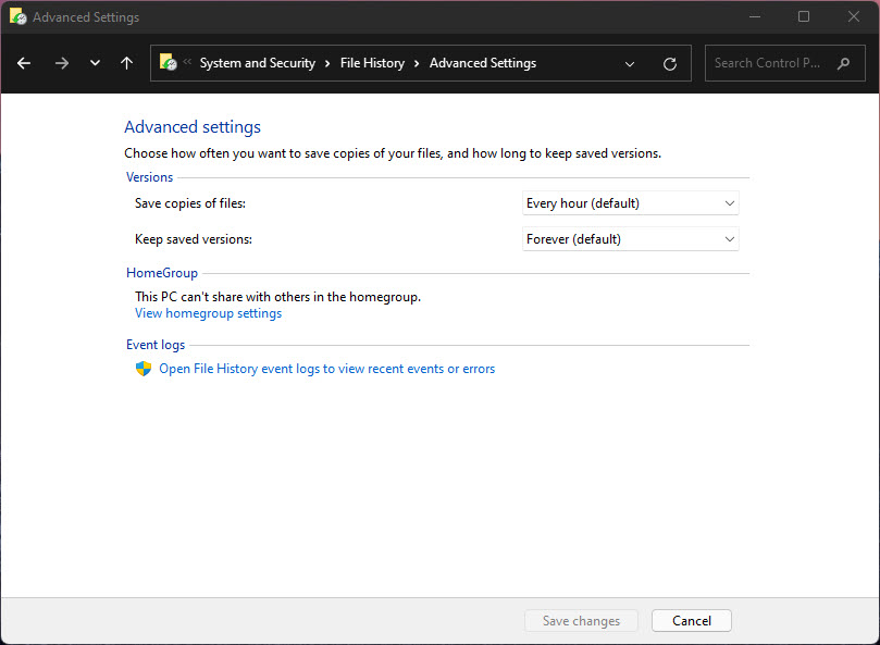 Configure Advanced Settings