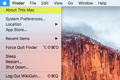 About This Mac