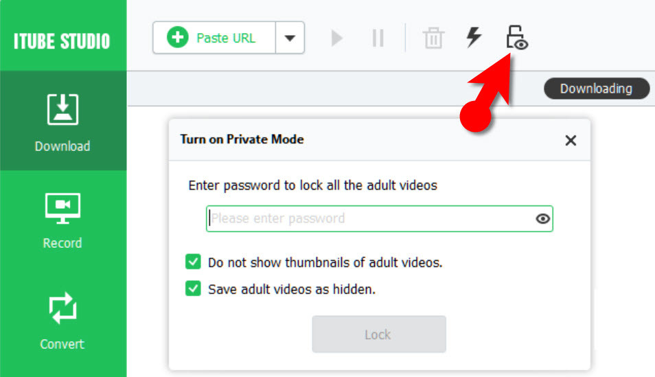 Turn On Private Mode