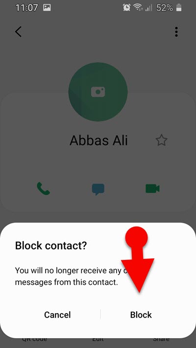 2 Confirm To Block The Number