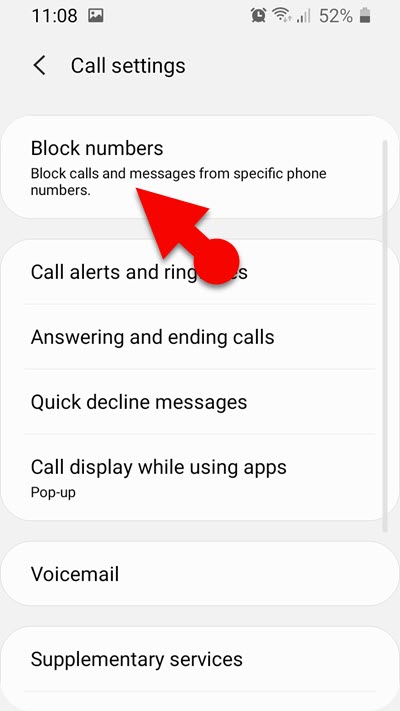Blockieren Sie Eine Telefonnummer Auf Samsung
