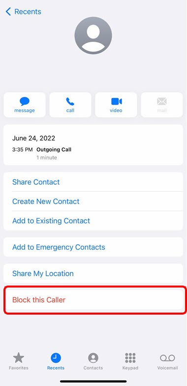 4 Block This Caller