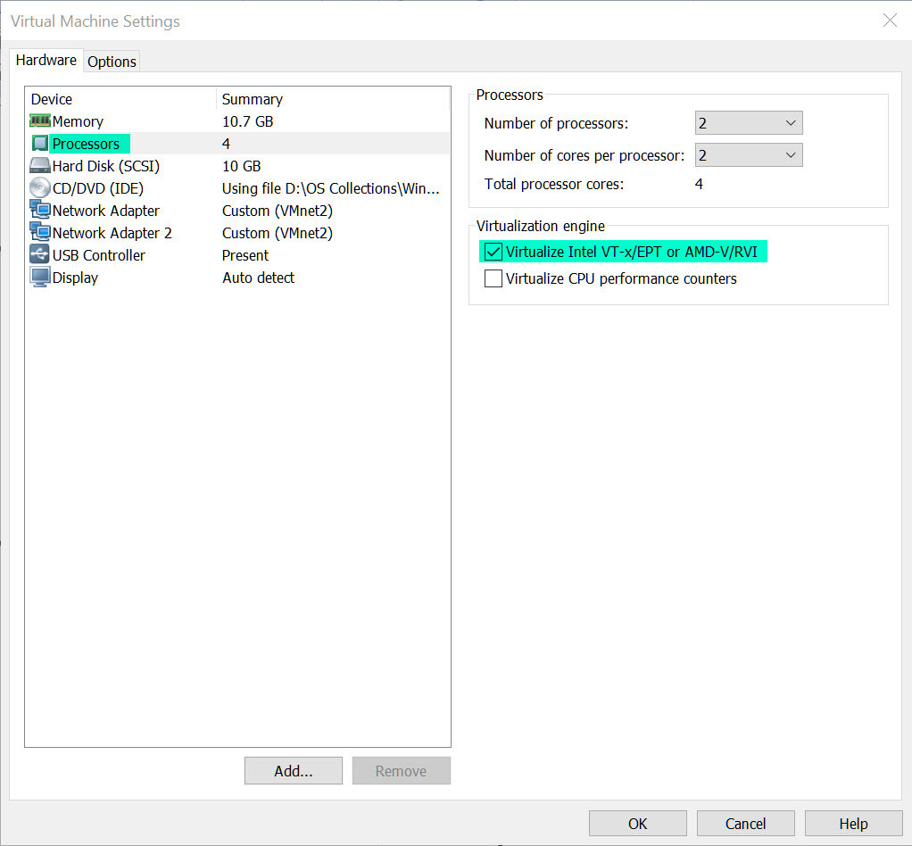 Enable Virtualization Technology 2