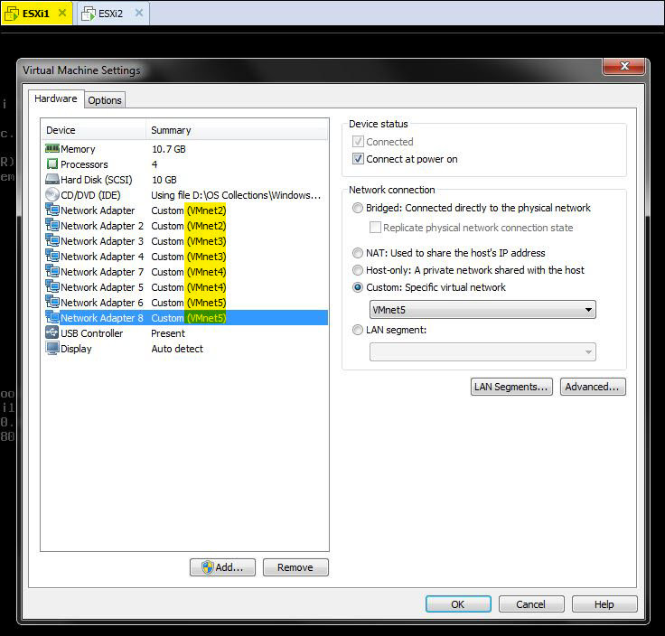 Add Network Adapter To Esxi Host