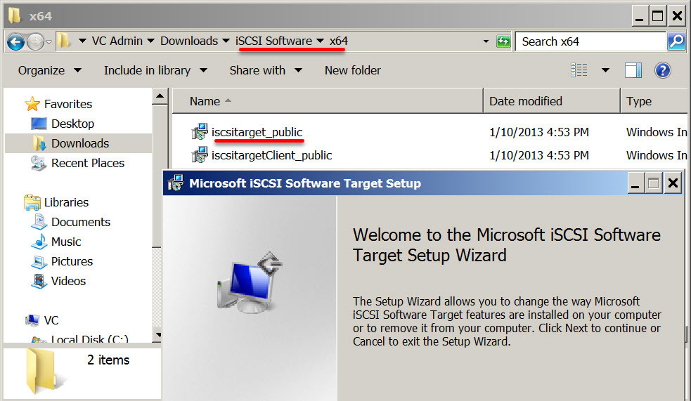 Install Iscsi Software Target