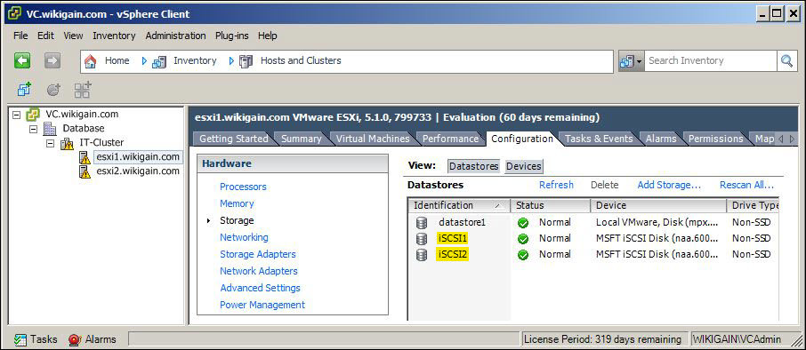 Vstorage Is Created