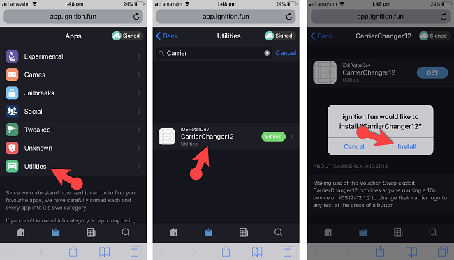 Download Carrier Changer 12 From Safari