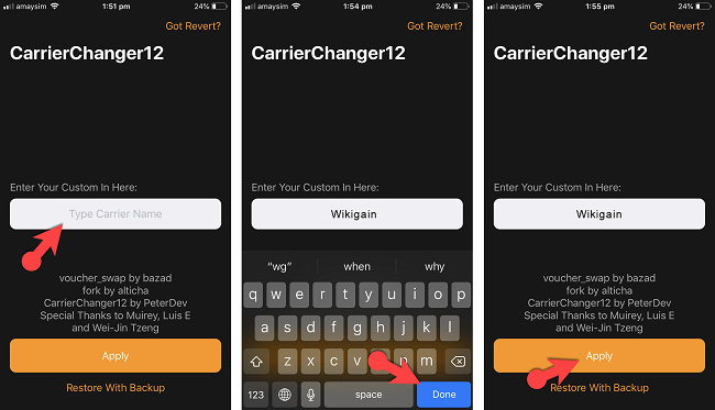 Type In Your Custom Carrier Logo