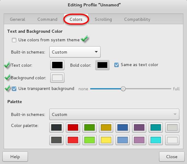 Change Terminal Background Color
