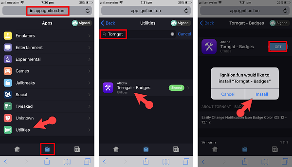 Open Ignition Fun And Download Tornga Application
