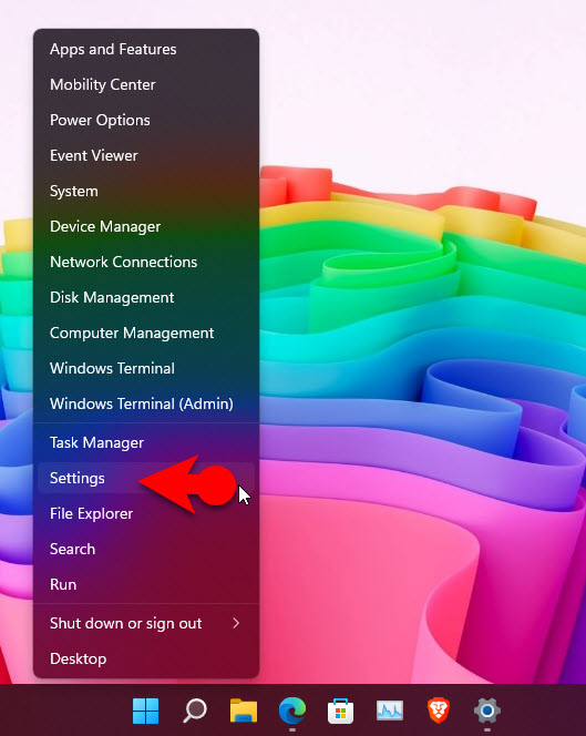 1 Open Settings